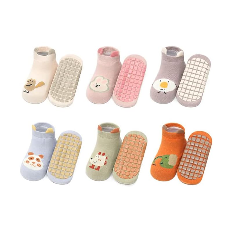 ZIBUYU® 6 Pairs of Anti-Slip Children's Socks ZIBUYU® 6 Pairs of Anti-Slip Children's Socks